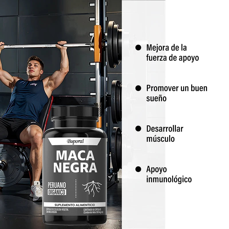 Maca negra: equilibra los hormonas, mejora el estado de ánimo, lucha contra la fatiga, reduce el estrés y aumenta la resistencia y la concentración