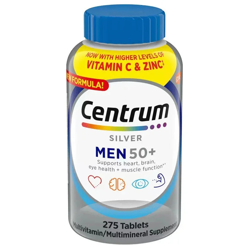 Centrum-tabletas de plata Shancun para hombres y mujeres de 50 años, 200/275 cápsulas, vitamina VC compleja, en los Estados Unidos