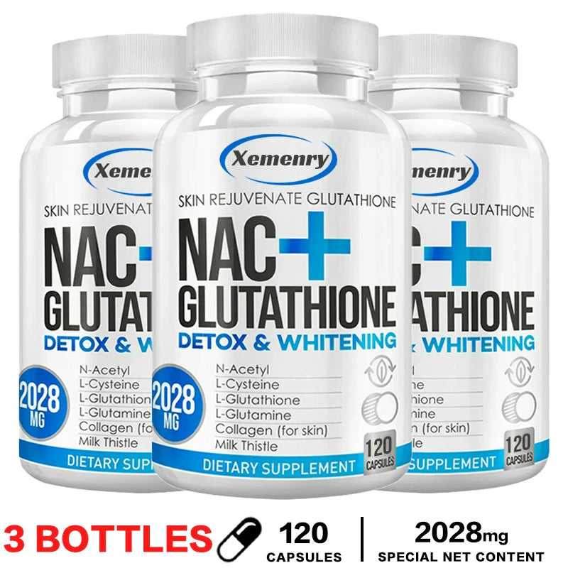 Apoyo renal y hepático con extracto de cardo mariano - Cápsulas desintoxicantes y reparadoras, suplementos premium de cápsulas de NAC