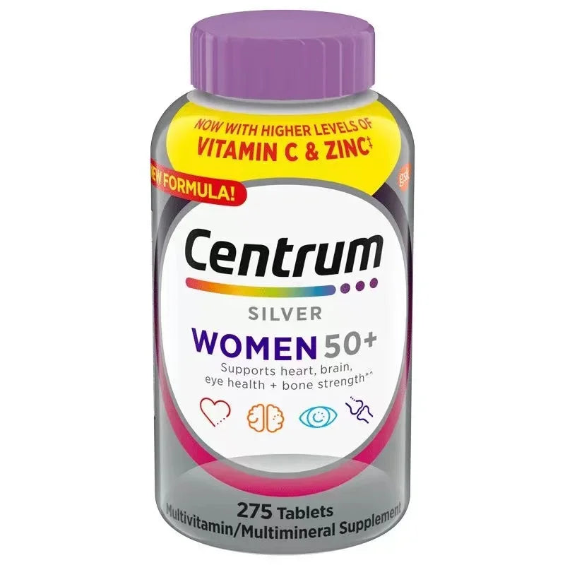 Centrum-tabletas de plata Shancun para hombres y mujeres de 50 años, 200/275 cápsulas, vitamina VC compleja, en los Estados Unidos