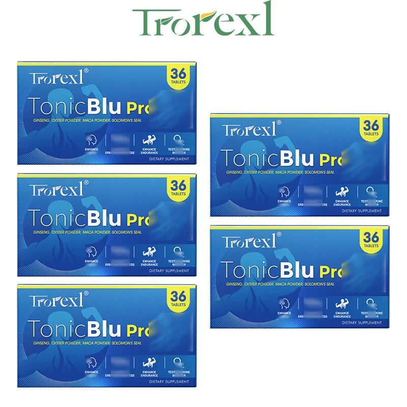 Pastillas azules naturales de ostra y ginseng: suplemento para mejorar la masculinidad, que favorecen la energía y la resistencia (36-360 comprimidos)