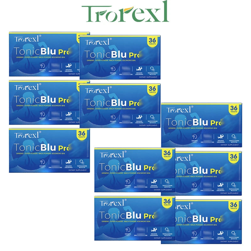 Pastillas azules naturales de ostra y ginseng: suplemento para mejorar la masculinidad, que favorecen la energía y la resistencia (36-360 comprimidos)