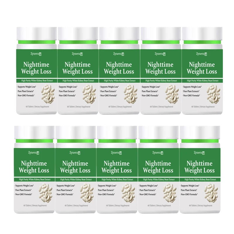 Pastillas de frijoles blancos, quemador de grasa, desintoxicante nocturno saludable, cápsula adelgazante, control de pérdida de peso para hombres y mujeres.