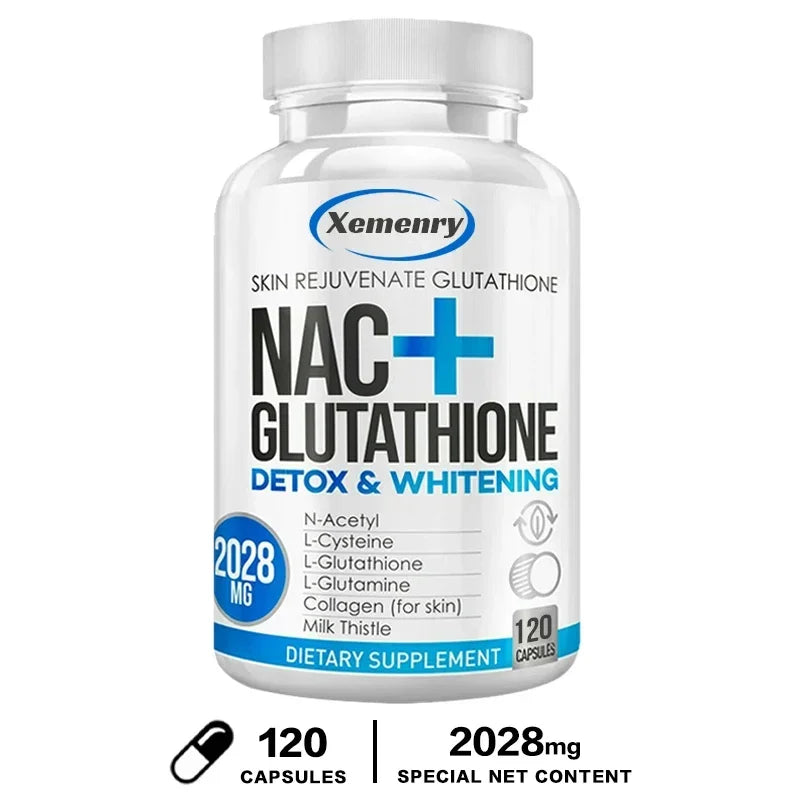 Apoyo renal y hepático con extracto de cardo mariano - Cápsulas desintoxicantes y reparadoras, suplementos premium de cápsulas de NAC