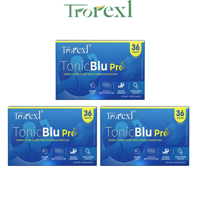 Pastillas azules naturales de ostra y ginseng: suplemento para mejorar la masculinidad, que favorecen la energía y la resistencia (36-360 comprimidos)
