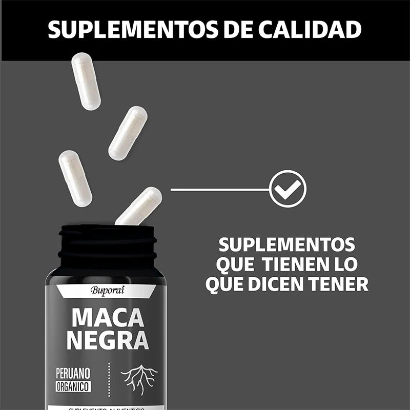 Maca negra: equilibra los hormonas, mejora el estado de ánimo, lucha contra la fatiga, reduce el estrés y aumenta la resistencia y la concentración